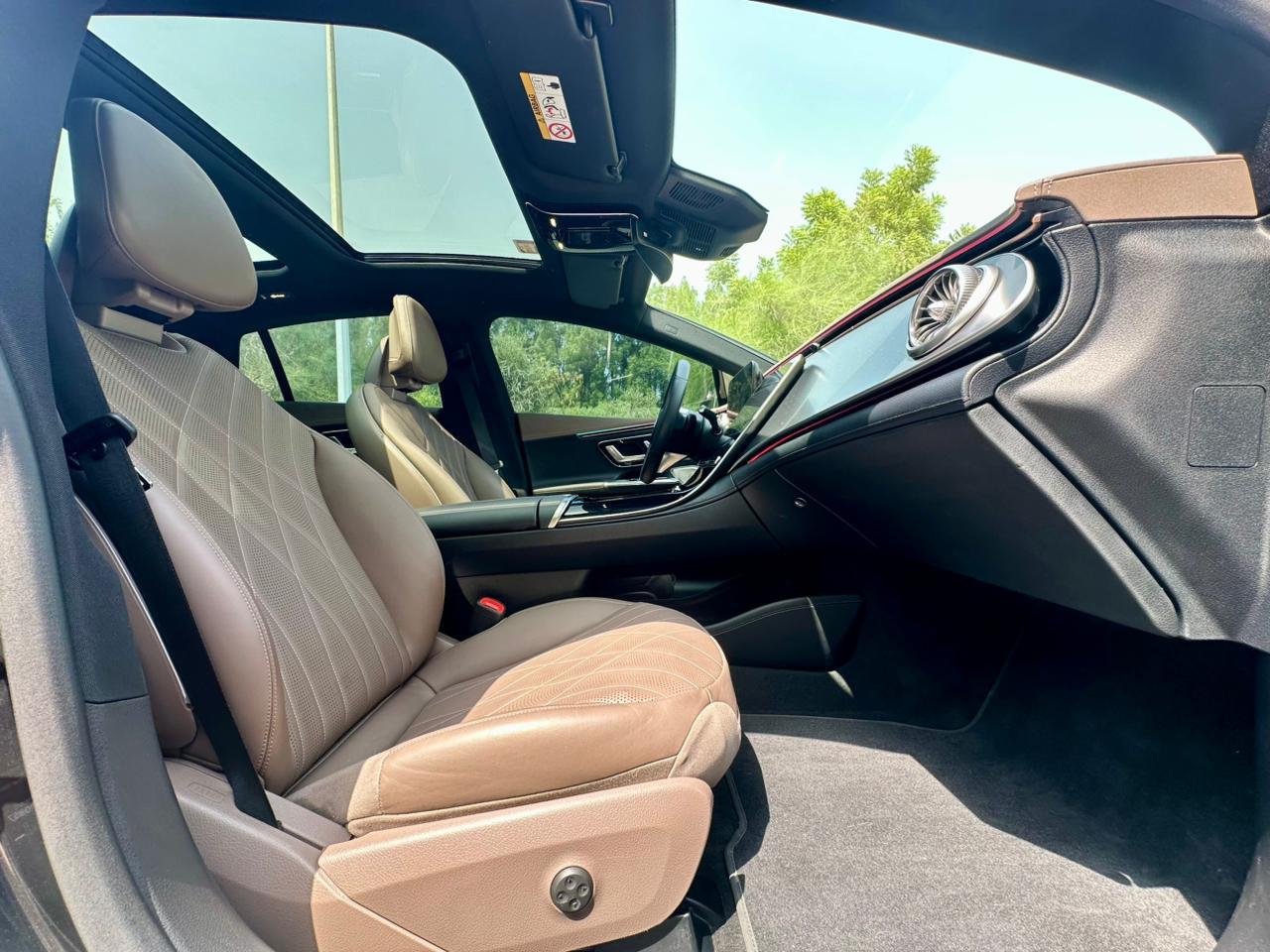 Black Mercedes Benz EQE 350+ 2024